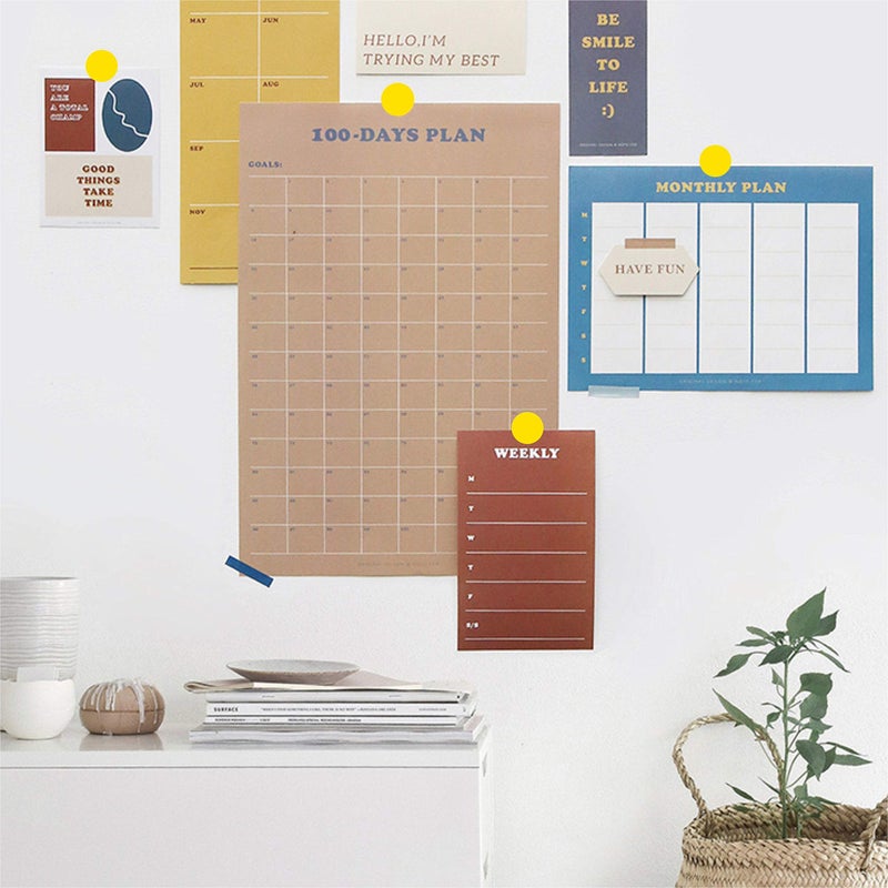 PARLAIM 1050 3/4"" Round Color Coding Circle Dot Labels Sticker  15 Sheets  0.75 inch Yellow Sticker - Image 5